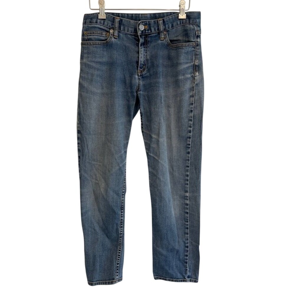 Muji Straight Leg Jeans Medium Wash Blue Denim Size 61 24‎ Inch Inseam